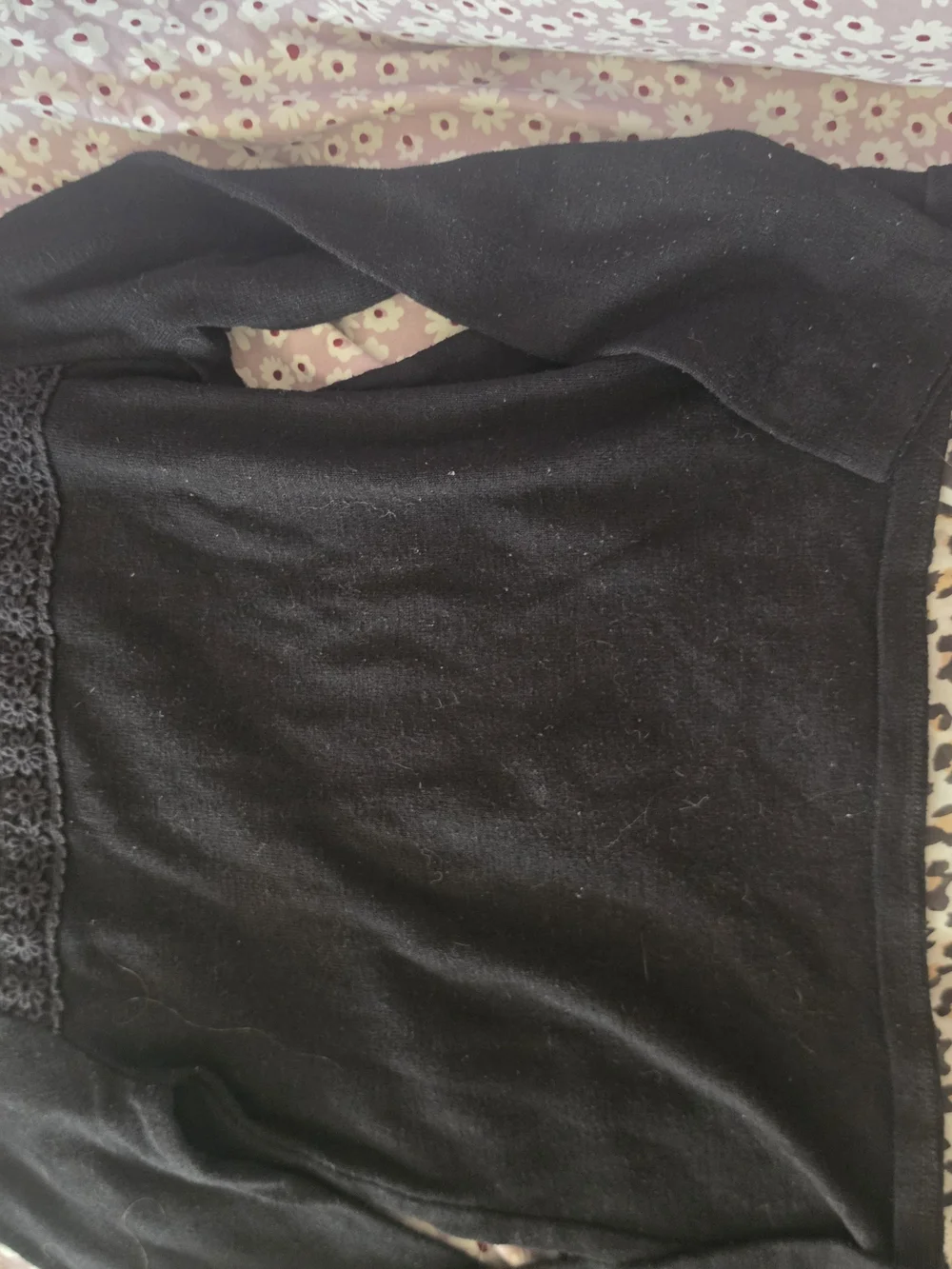 Children's Place Black Cheetah Print Knit Sweater